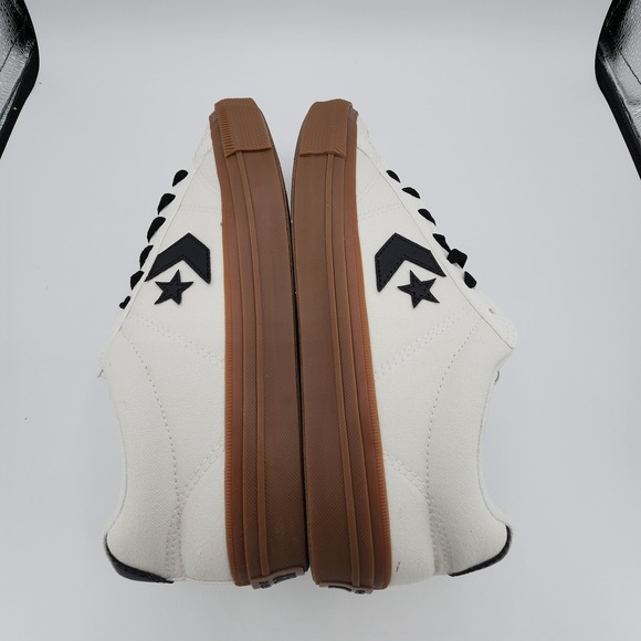 Converse Sport Casual Ox‎ Shoes Mens 10 White Black Low Sneakers NEW PLS READ - Picture 10 of 11